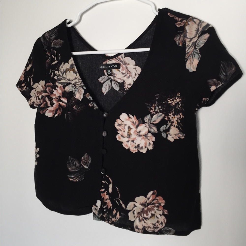 Floral Kendall & Kylie Crop Top